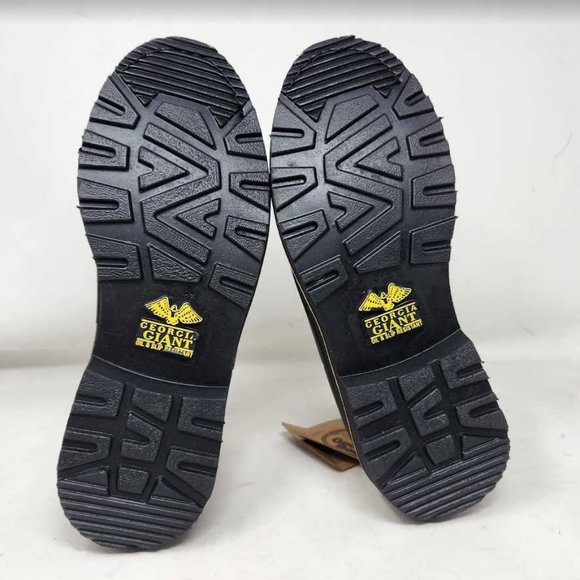 Women's 9.5 Georgia Giant Romeo slip on brown leather work boots GR362 - Picture 13 of 13